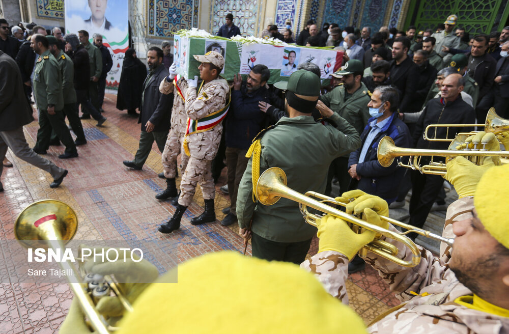 مراسم تشییع پیکر جانباز شهید حسین ارجمندی