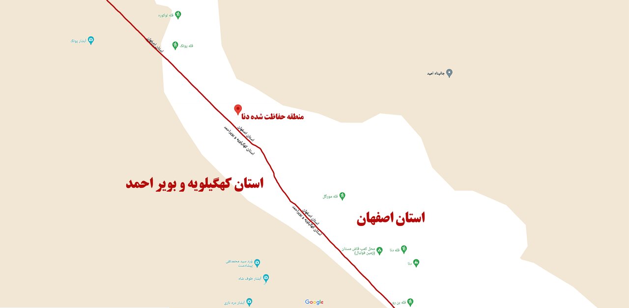 هیچ مرز استانی در واگذاری مدیریت منطقه دنا به اصفهان جابه‌جا نشده است