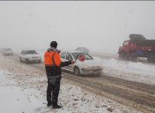 کولاک برف محورهای مواصلاتی استان همدان را دربرمی‌گیرد