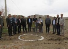 کلنگ زنی مدرسه یک کلاسه ماهوته آبدانان با همت خیر نیک‌اندیش