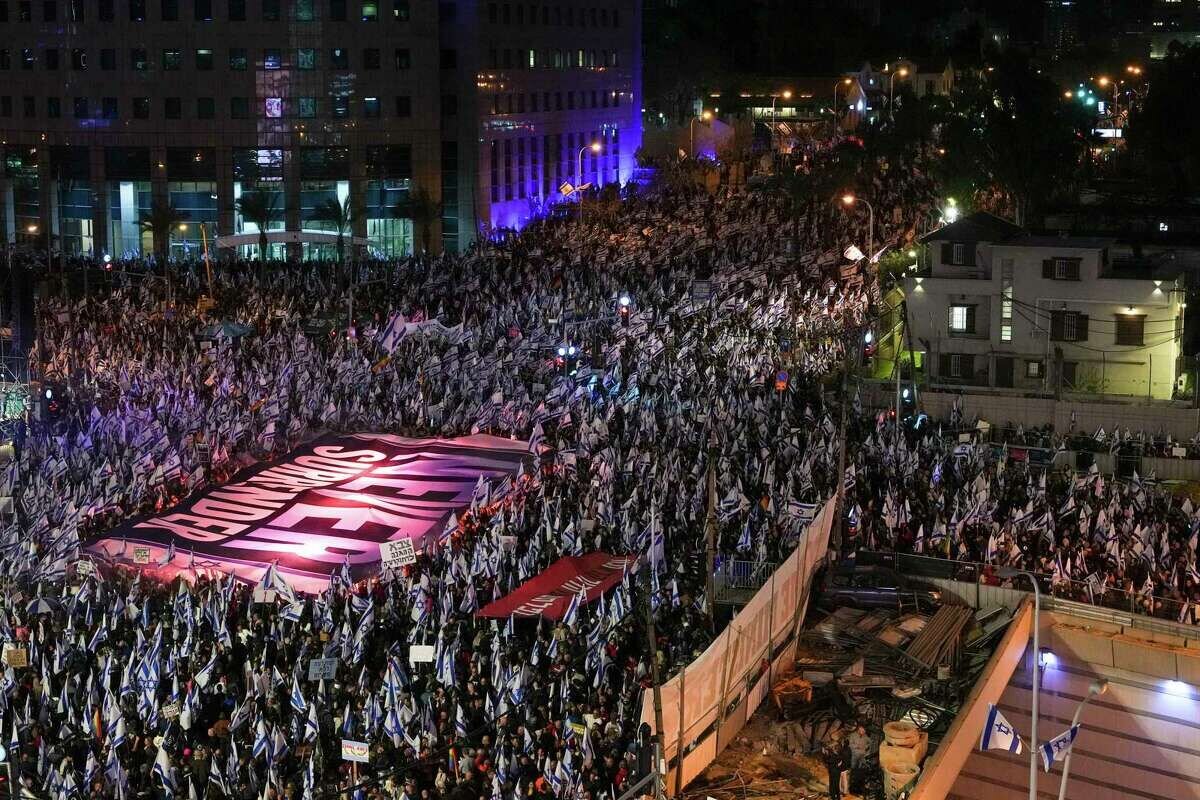 ادامه تظاهرات صهیونیست‌ها علیه طرح جنجالی نتانیاهو