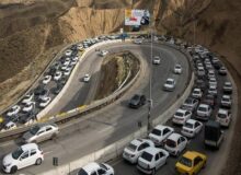 وضعیت راه‌های کشور؛ ترافیک سنگین در جاده هراز