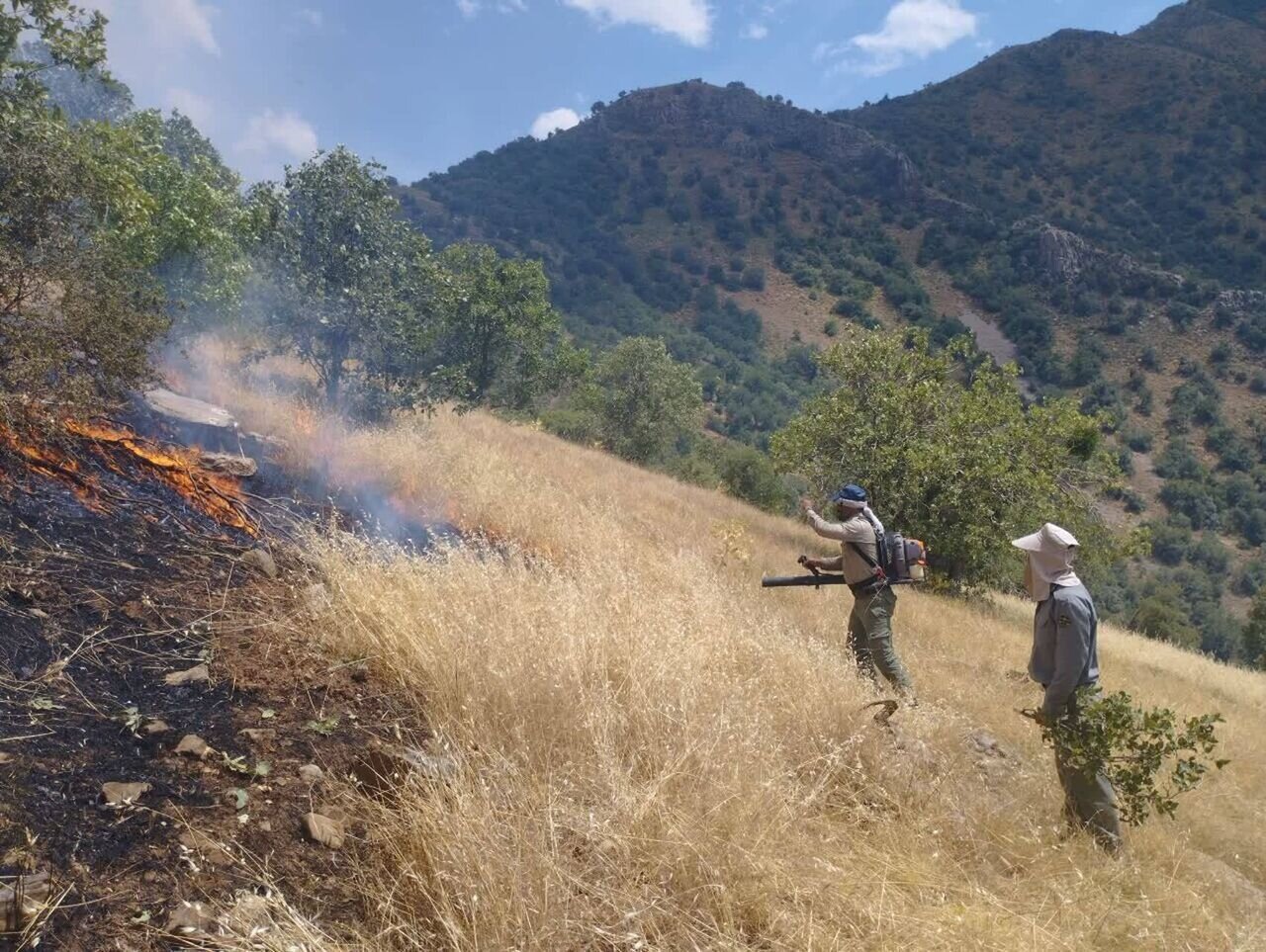 وقوع حریق در مراتع سمیرم / از ابتدای سال ۳۷ هکتار از مراتع شهرستان دچار آتش‌سوزی شدند