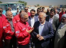 استاندار خوزستان از دکل ۲۷ فتح شرکت ملی حفاری بازدید کرد