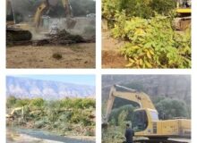 انجام فاز دوم عملیات پاکسازی و آزادسازی رودخانه خرم‌رود مرکز لرستان