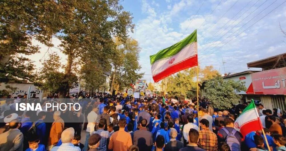 راهپیمایی گلستانی‌ها در حمایت از کودکان و زنان مظلوم غزه