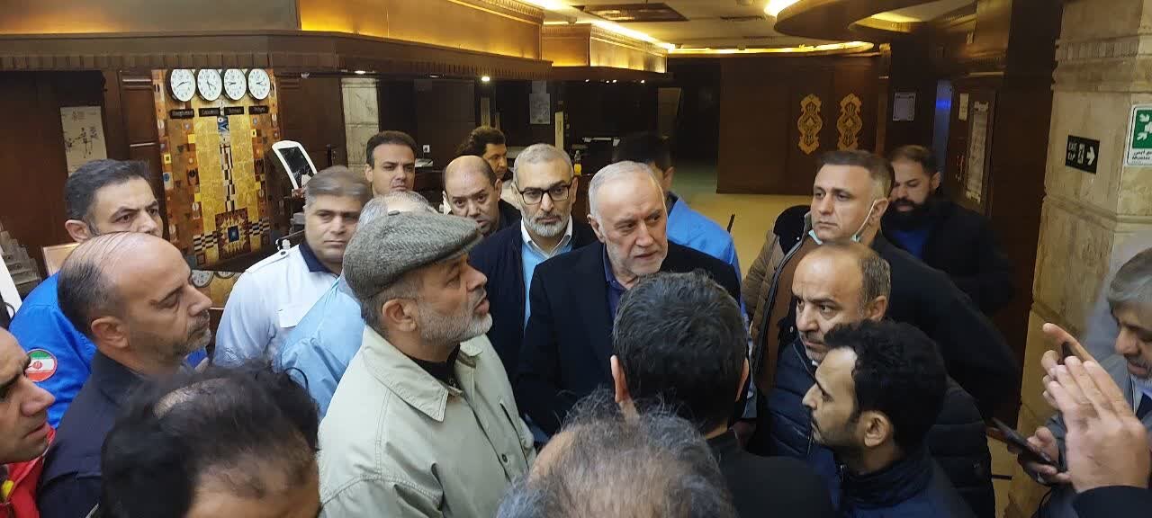 حادثه بیمارستان گاندی تهران بدون تلفات مدیریت شد