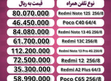 قیمت گوشی شیائومی + دانلود لیست جدیدترین، پرفروش ترین و ارزان ترین موبایل امروز(۱۷ اسفند)