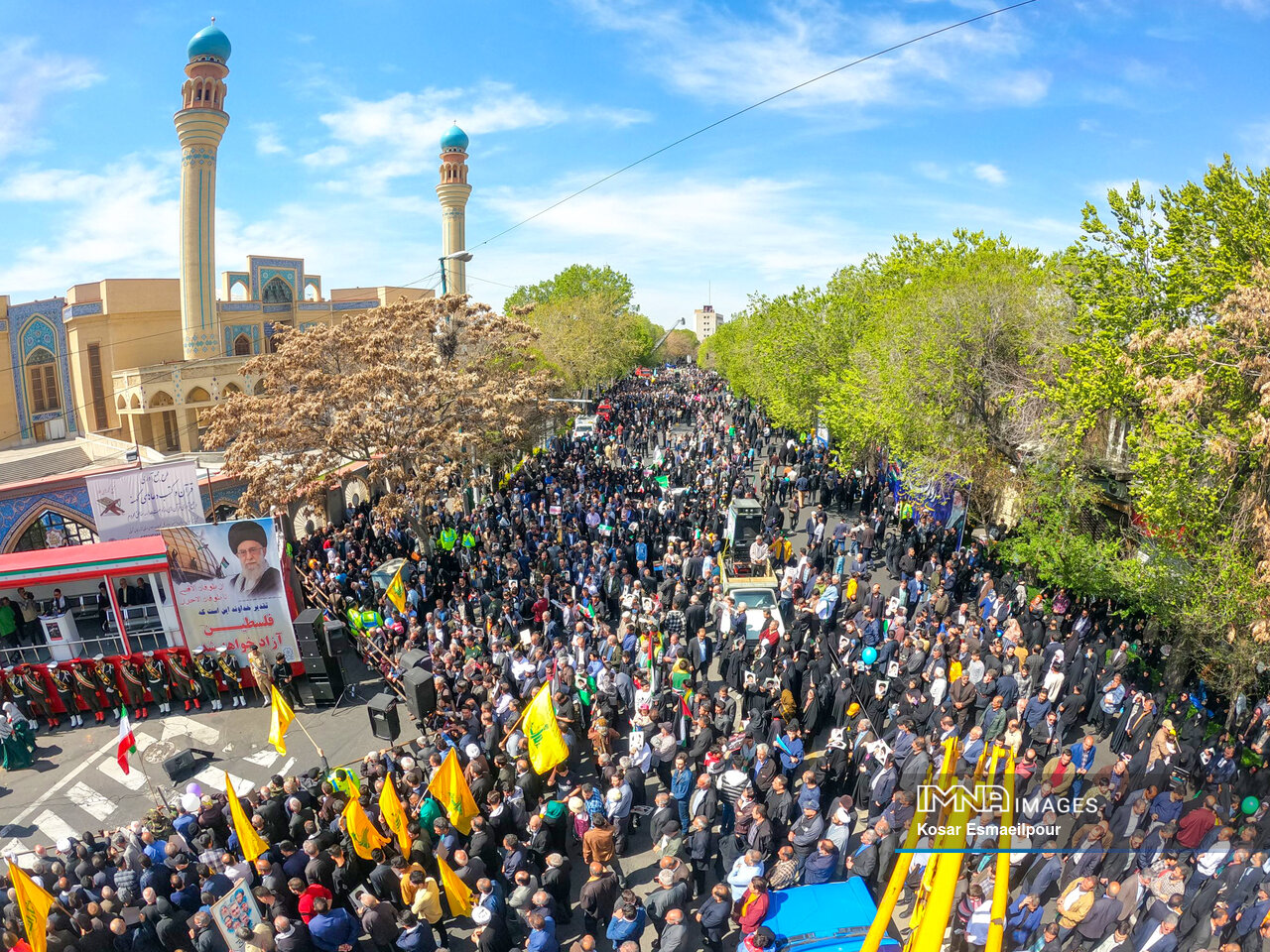 راهپیمایی روز جهانی قدس در تبریز