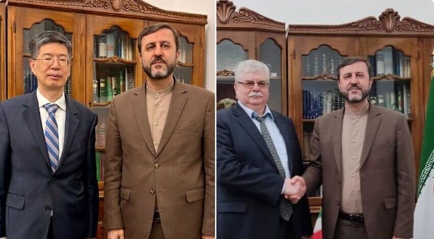 غریبآبادی با سفرای روسیه و چین دیدار کرد