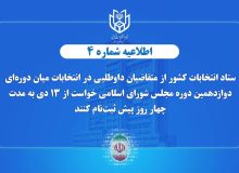 اعلام زمان پیش ثبت‌نام انتخابات میان دوره‌ای مجلس شورای اسلامی