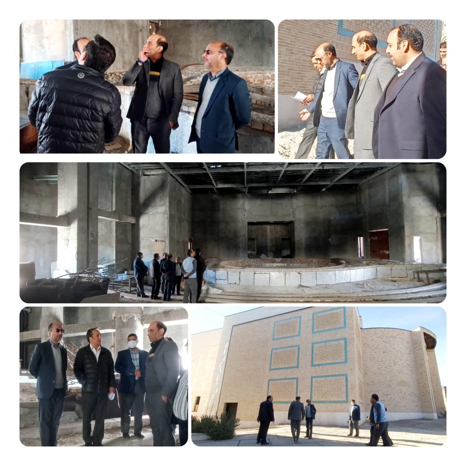 بازدید مدیرکل دفتر فنی استانداری و سرپرست ادارهکل فرهنگ و ارشاد خراسان جنوبی از پروژه ساختمان علامه فرزان بیرجند