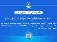 تمدید مهلت ثبت‌نام از داوطلبان انتخابات شوراهای اسلامی شهر تا ۲۸ دی