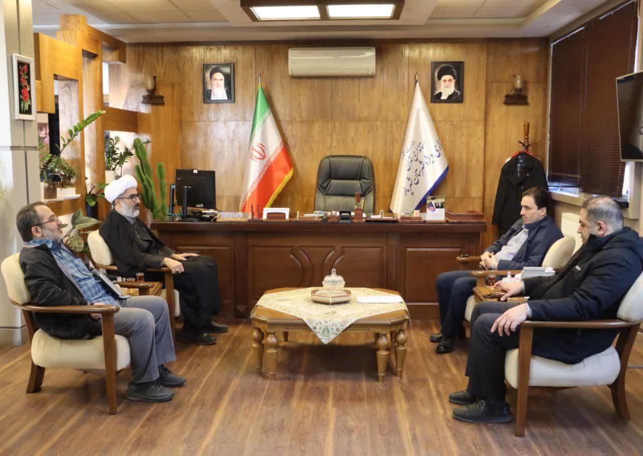 دیدار اعضای هیأت نظارت انتخابات میان‌دوره‌ای خبرگان رهبری شهرستان شهریار با فرماندار ویژه شهرستان شهریار
