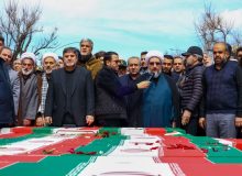 📸 حضور استاندار آذربایجان شرقی در مراسم تشییع ۲۱ شهید مظلوم جنگ رمضان