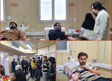 هنرمندان نمایش استان کردستان در پویش «بونیشتمان» خون اهدا کردند