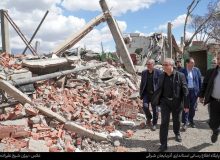 📸 بازدید استاندار آذربایجان شرقی از محل حملات دشمن در بلبرینگ‌سازی 