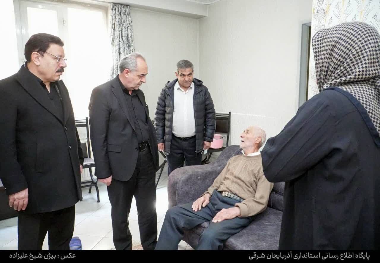 📸دیدار استاندار آذربایجان شرقی با آسیب‌دیدگان جنگ رمضان
