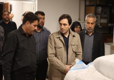 بازدید فرماندار ویژه شهرستان شهریار از محل اسکان زائران مراسم وداع و تشییع قائد و رهبر شهید و عظیمالشأن انقلاب اسلامی در باغستان