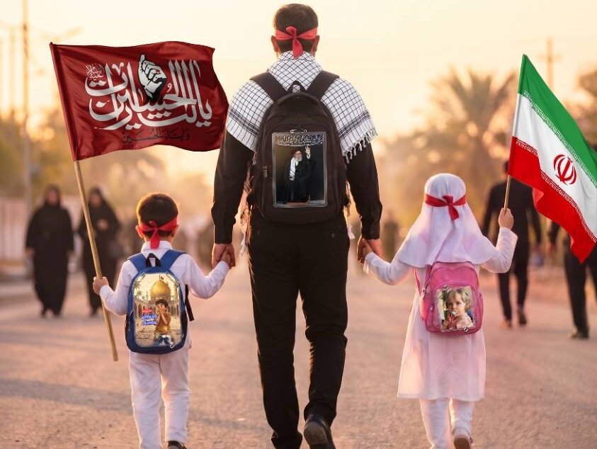 این پرچمها برای یک داغ تازهاند؛ «یا لثارات الحسین» در مسیر نجف تا کربلا