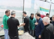بازدید فرماندار ویژه شهرستان شهریار از موکب خدمت‌رسانی حضرت رقیه (س) در مسیر تردد زائران مراسم وداع با رهبر شهید