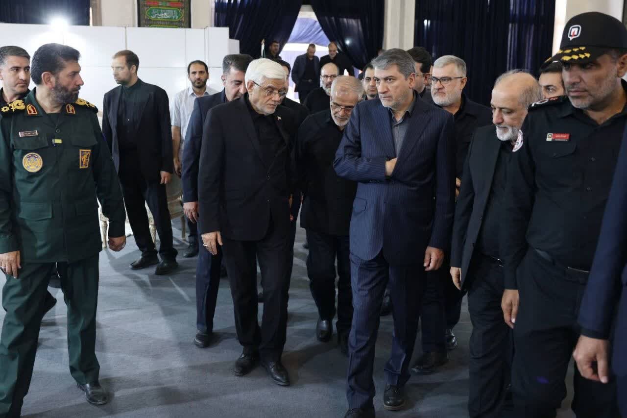 بازدیدمعاون اول رئیس‌جمهور با همراهی معتمدیان از روند آماده‌سازی مصلی تهران