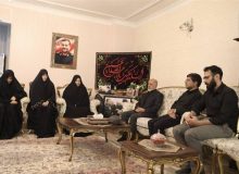 سرلشکر عبداللهی با خانواده شهید سلیمانی دیدار کرد
