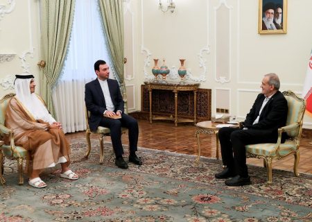 وزیر خارجه قطر با پزشکیان دیدار کرد