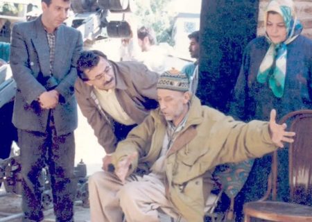 عکس/ زری خوشکام و علی حاتمی در پشت صحنه فیلم جهان پهلوان تختی؛ سال ۷۵