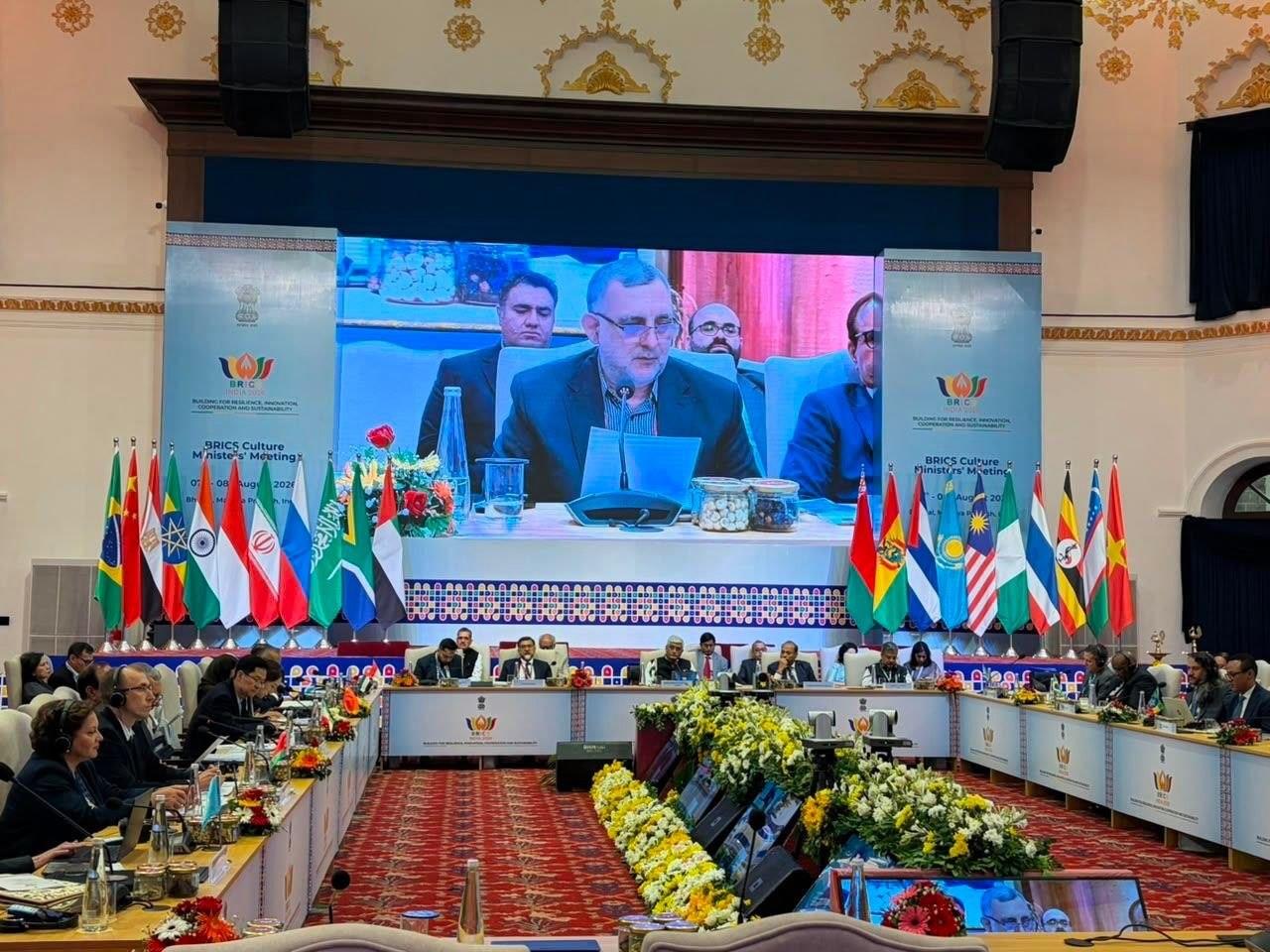 نماینده ایران زبان فرهنگ را راهکار صلح جهانی دانست/ از حضور فعال در کارگروه فرهنگی بریکس تا توافقات کلیدی با اندونزی و هند