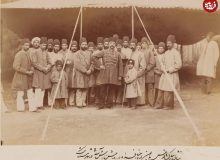 ناصرالدینشاه و درباریان در روز جشن آش ییلاقی / عکس
