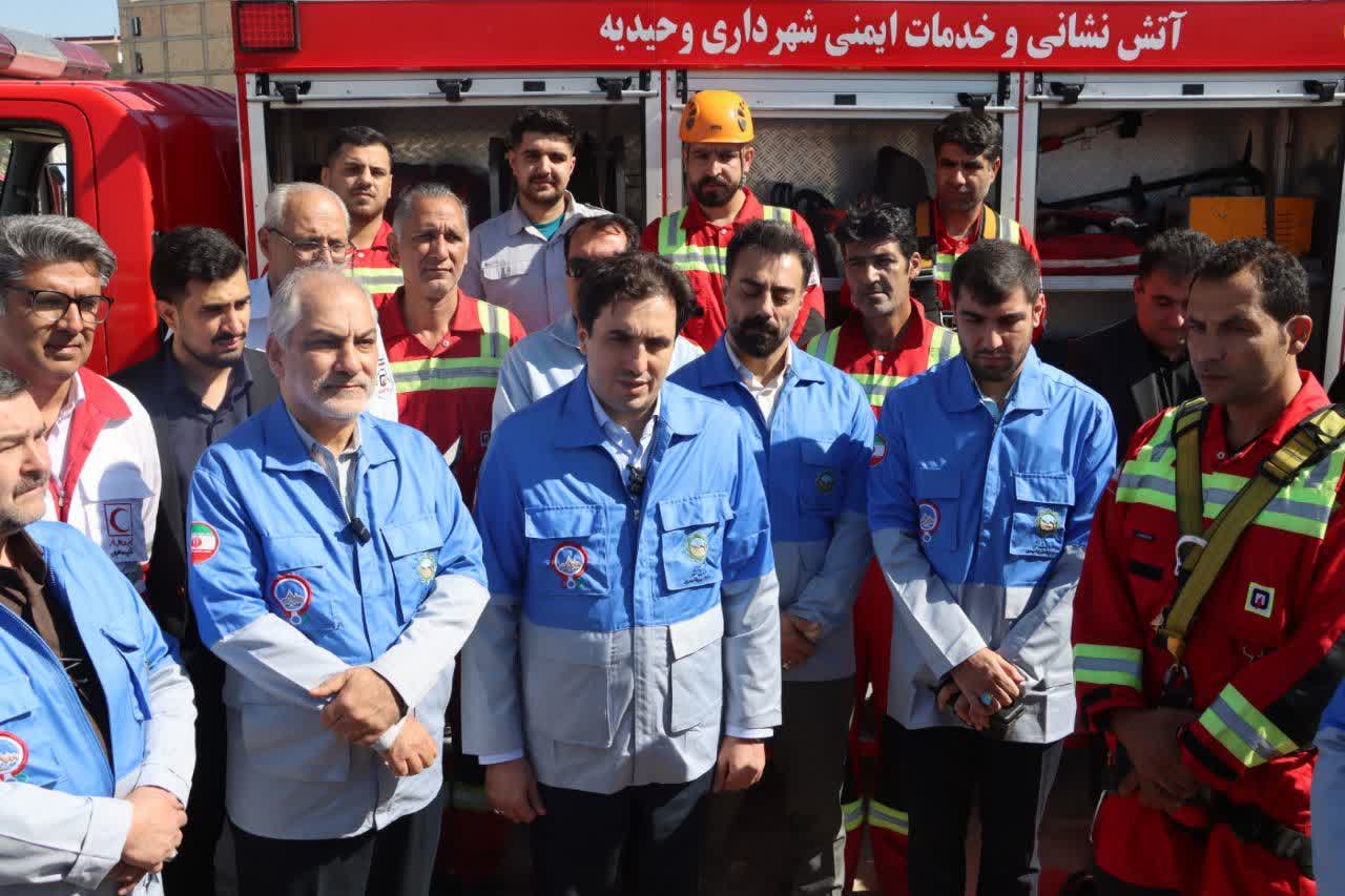 برگزاری مانور ساعت صفر مدیریت بحران با حضور فرماندار شهرستان شهریار و رئیس مرکز مدیریت بحران استان تهران در فردوسیه