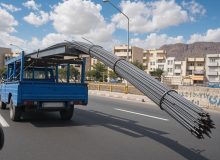 هشدار پلیس درباره وانتهای حامل میلگرد و تیرآهن