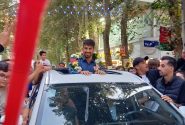 استقبال از یونس امامی، قهرمان کشتی ایران، در شهرستان شهریار