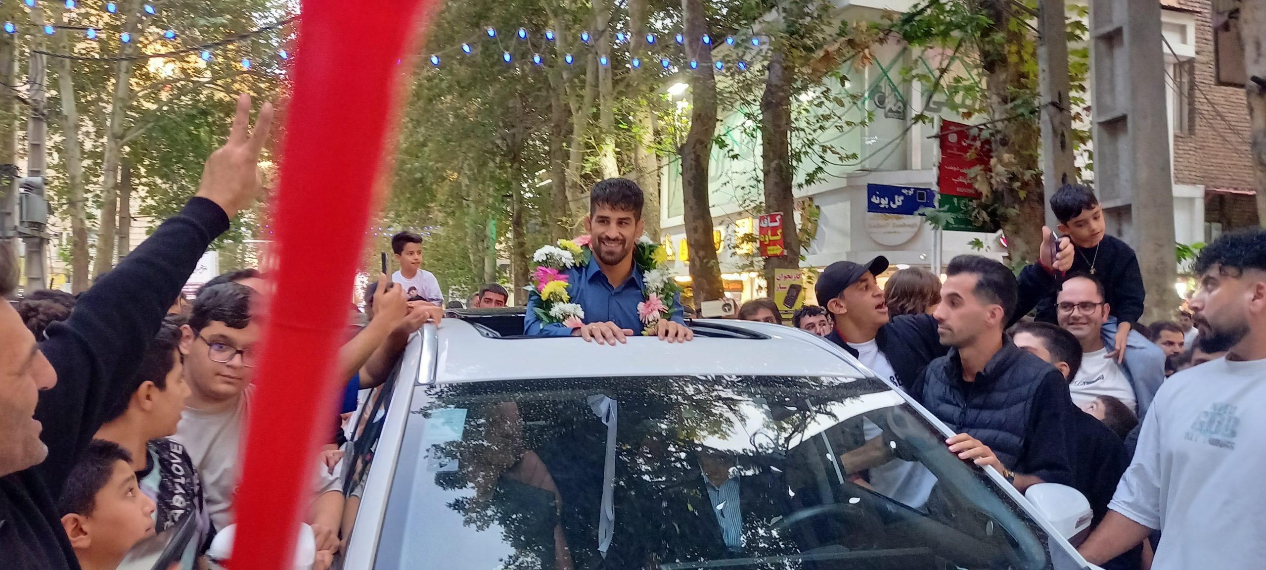 استقبال از یونس امامی، قهرمان کشتی ایران، در شهرستان شهریار