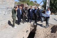 بازدید فرماندار شهرستان شهریار و معاون سازمان بازرسی منطقه یک کشور از خط انتقال پساب تصفیهخانه شاهدشهر به جوقین